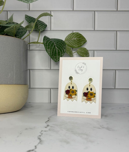 Autumn Ghost Bloom Dangles|1534