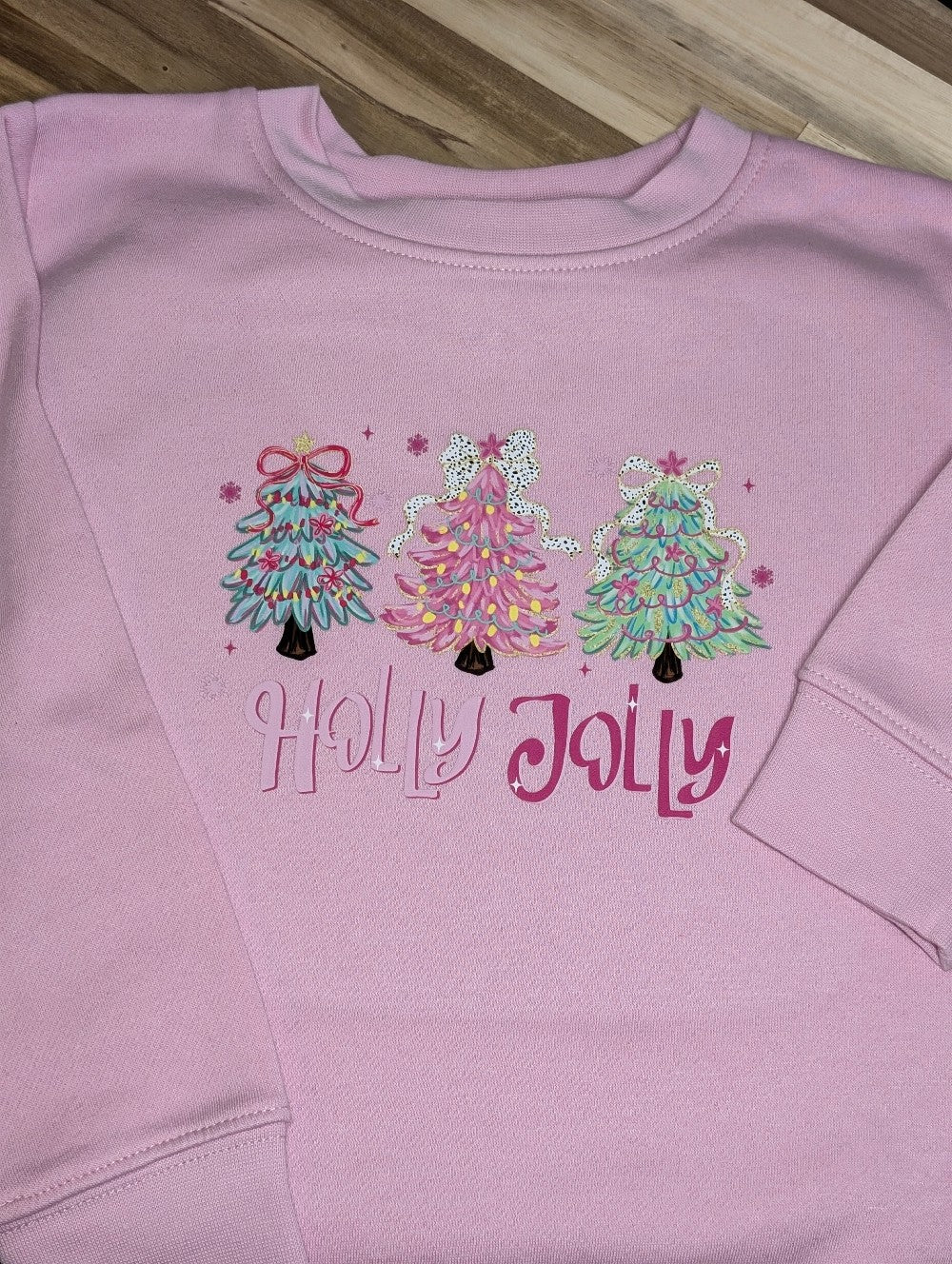 Holly Jolly Pink Sweatshirt|3181