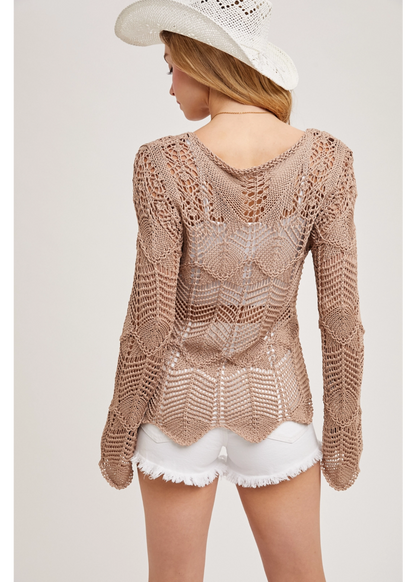 Lissa Scallop Hem Knit Pullover|9