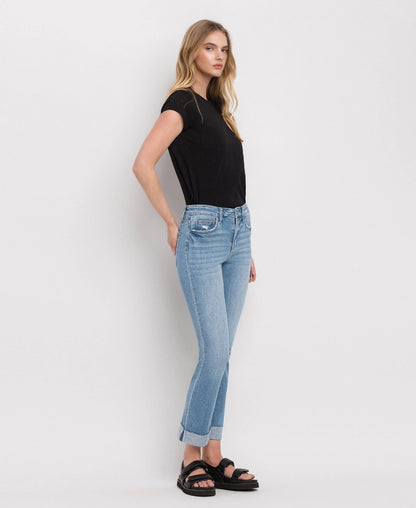 Mid Rise Cuffed Slim Fit F4121|7986