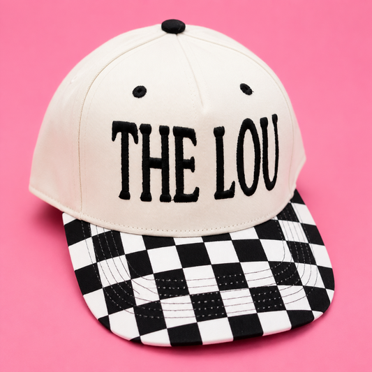 The Lou B&W Checkered Bill Hat|8780
