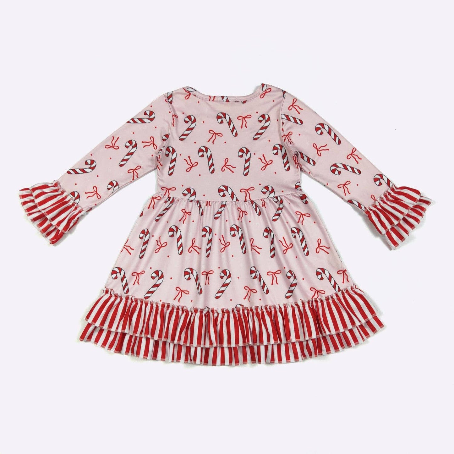 Stripes & Bows Girls Dress