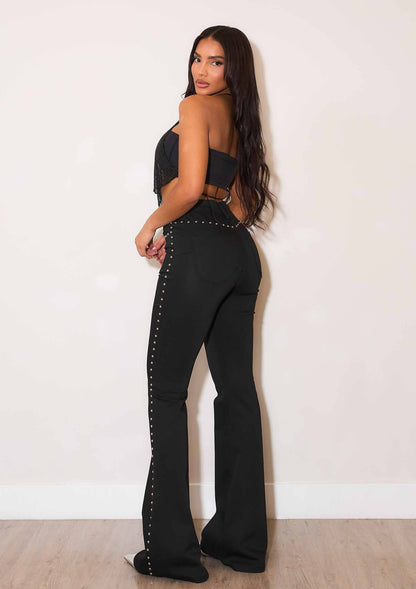 Miley Flare Jeans With Studs