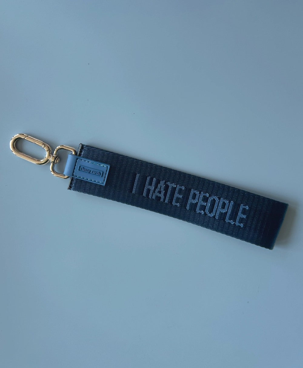 I Hate People Wristlet Keychain|5892