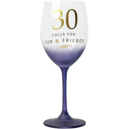 30 - Gift Boxed 19 oz Crystal Wine Glass