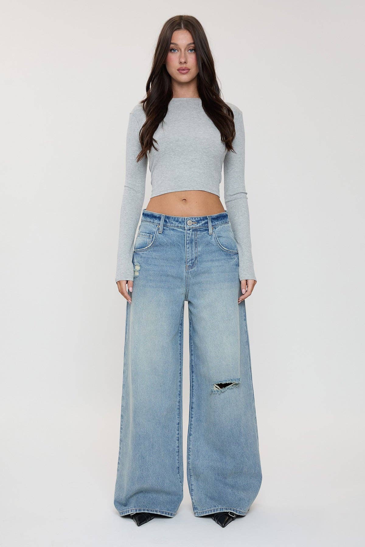 Billie Relaxed Rise Baggy Wide Leg Jeans