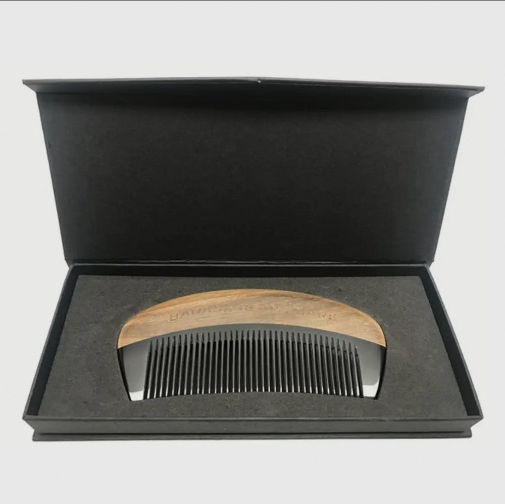 Badass Fine Tooth Ox Horn Comb|2249
