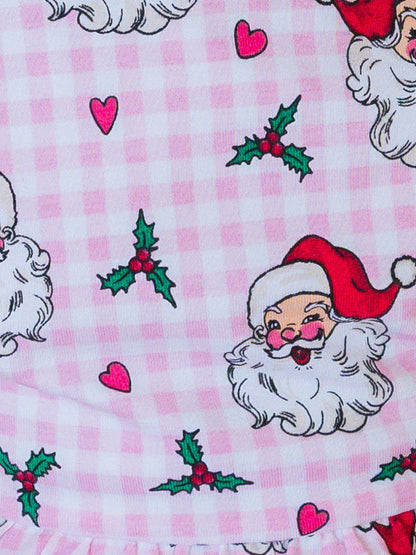 SALE Baby Girls Dear Santa  Bubble