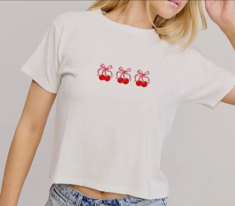 Cherry Bow Tee|754