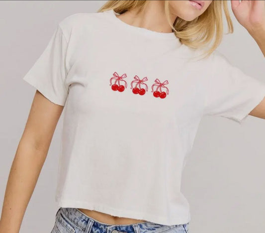 Cherry Bow Tee|754