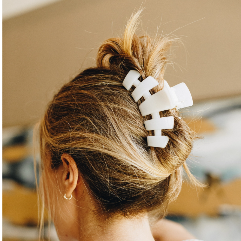 Classic Hair Clip | Large | Coconut White|8268