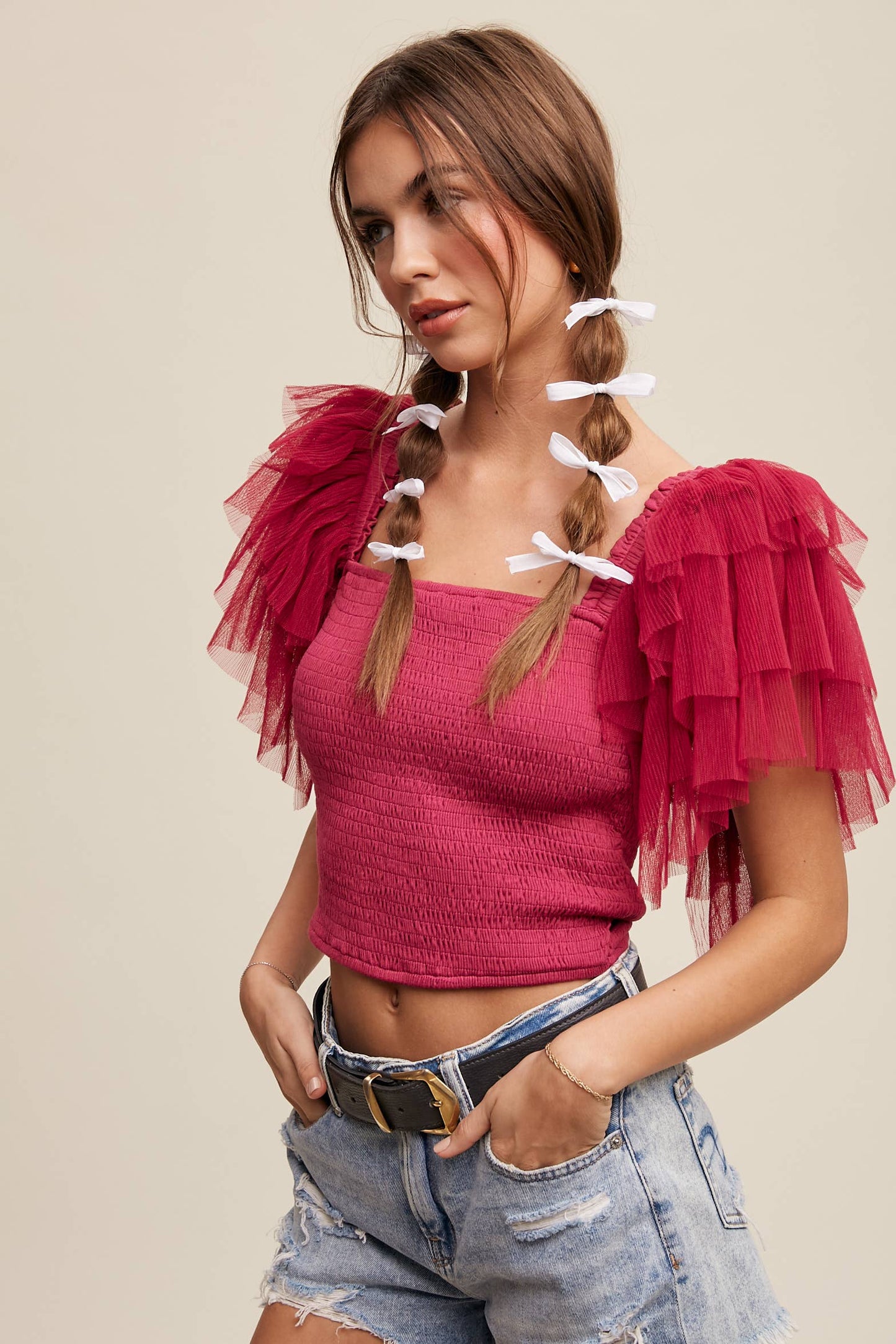 The Lover Smocked Top