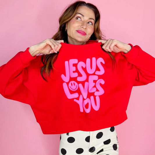 Jesus Loves You Puff Crop PREORDER|5690