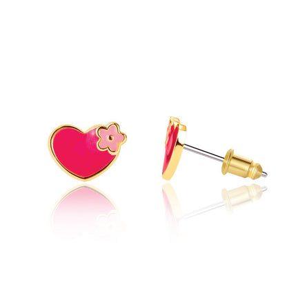 Hearts and Flowers | Cutie Stud Earrings | Valentine's Day