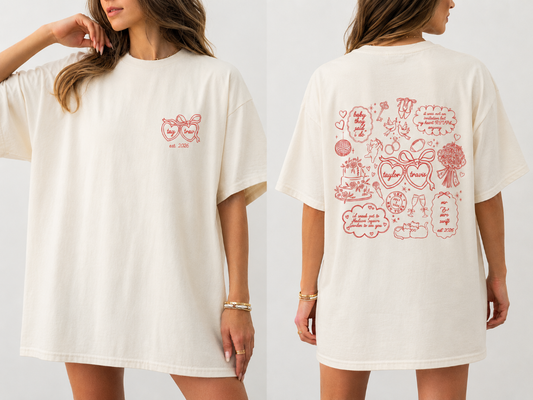 Tay & Trav Wedding Day Tee|8476