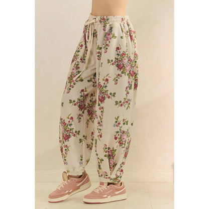 Floral French Terry Pants