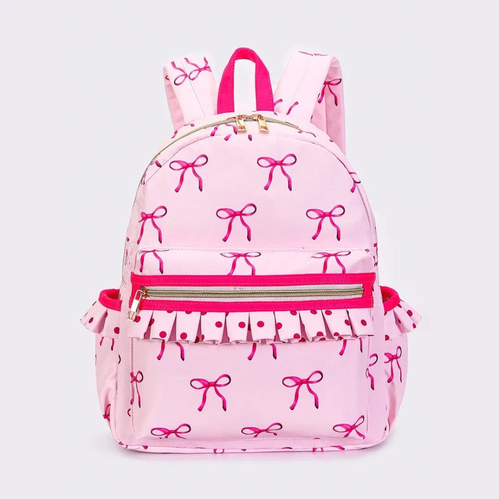Bow Ruffle Backpack|9031