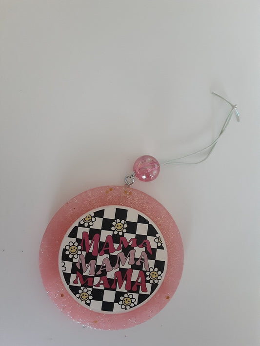 CAR FRESHIE-MAMA CHECKERED|1384