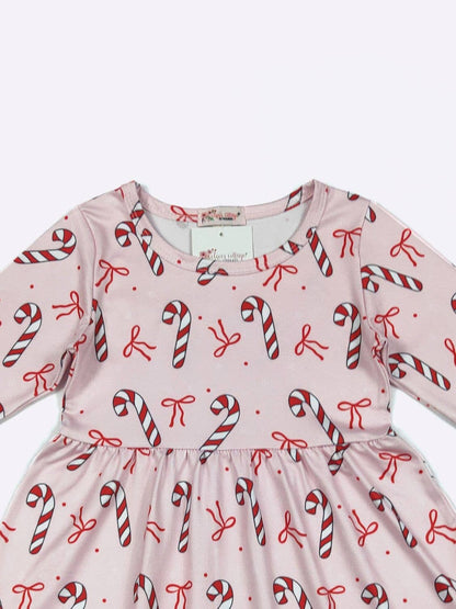 Stripes & Bows Girls Dress