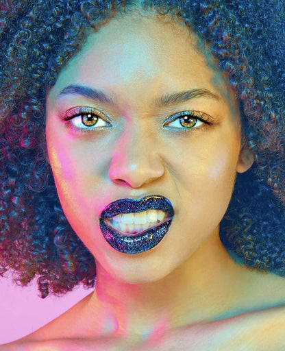 Quiet Riot 2in1 | Black-Chasm | Glitter Lip Duo | Lip Paint|8947