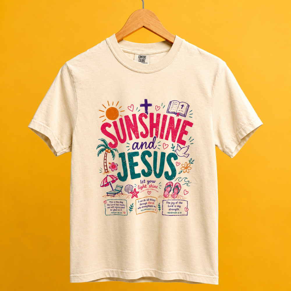 Sunshine & Jesus Tee|7995