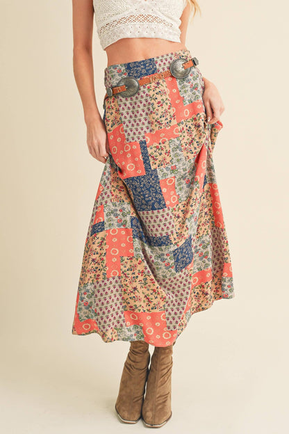 Print Skirt|7567