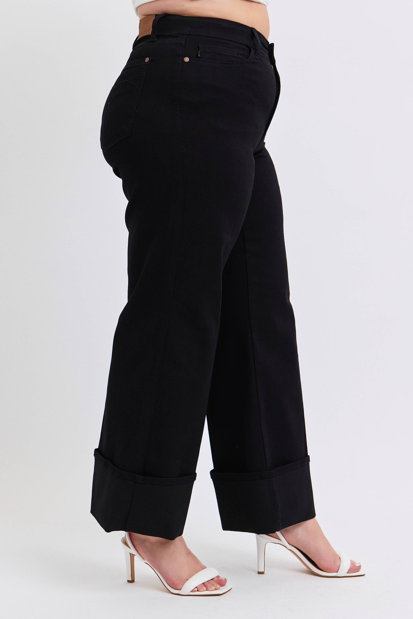 PLUS HW Retro Wide Cuffed Leg Judy Blue