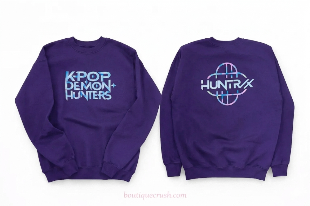Purple KPOP Huntrix Sweatshirt|6914