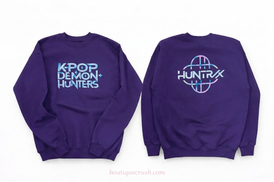 Purple KPOP Huntrix Sweatshirt|6914