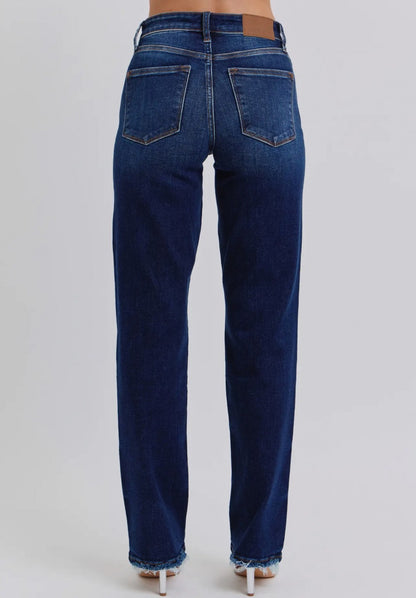 Judy Blue Mid Rise Straight Leg Jeans|1851