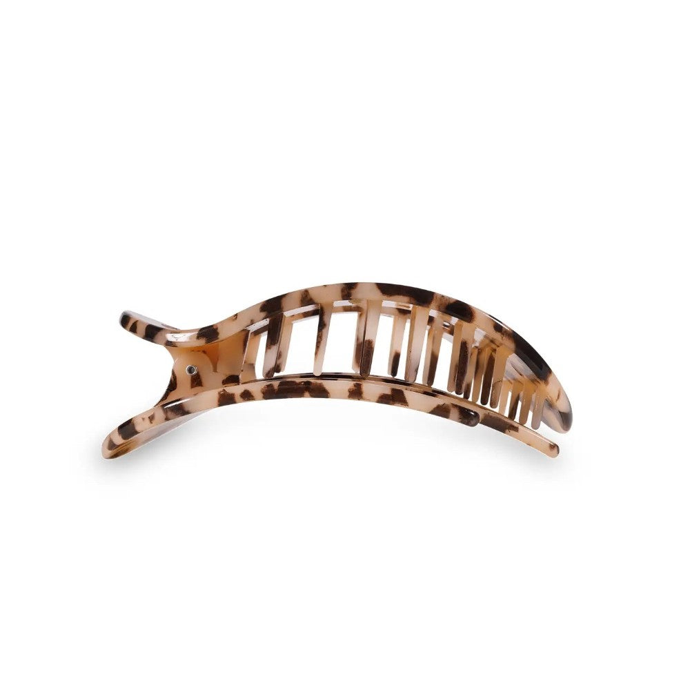 Round Flat Hair Clip | Blonde Tortoise|8411