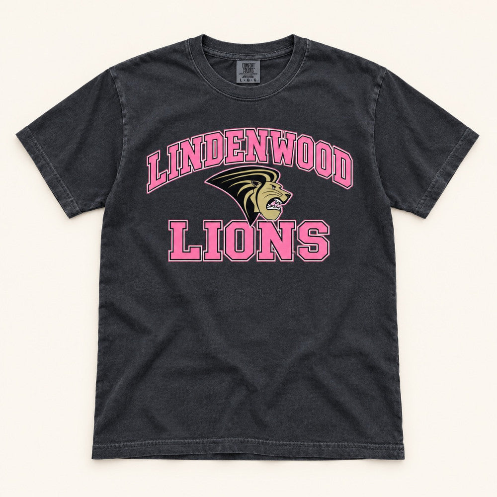Lindenwood Lions in Pink Tee|9386