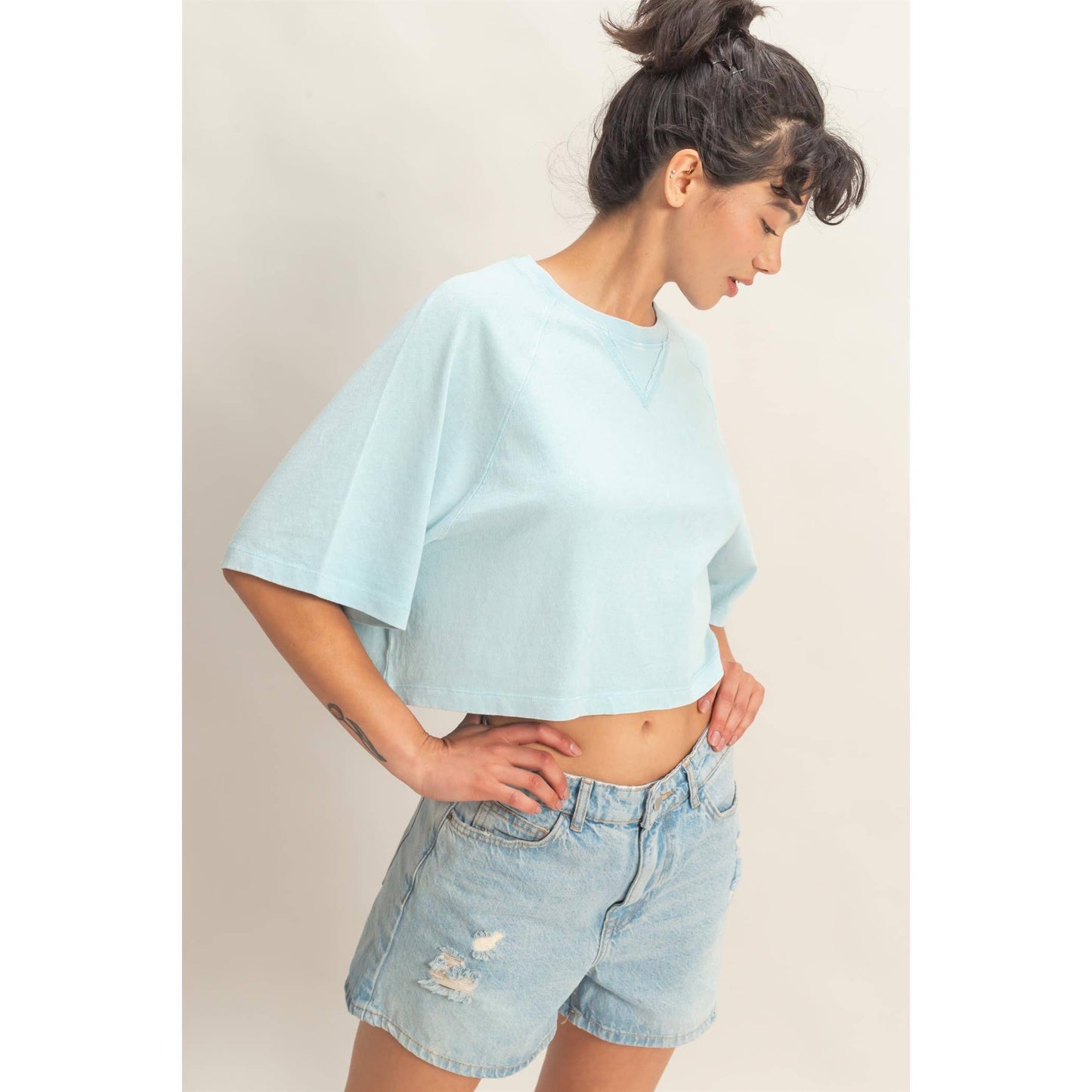 Mineral Washed Boxy Tee