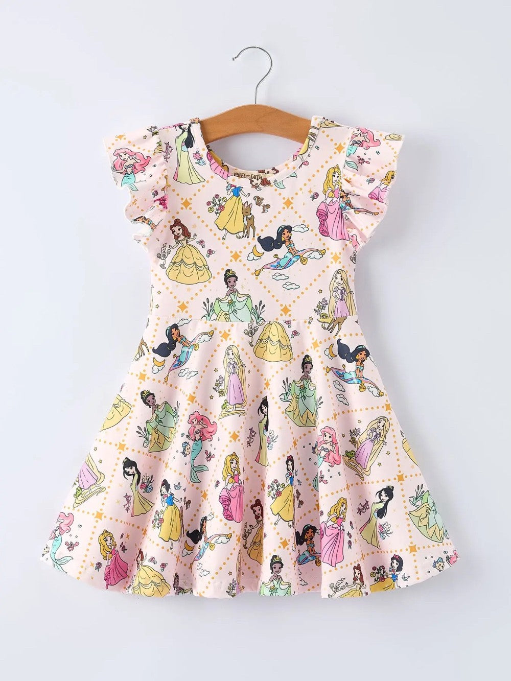Princess Ruffle Girls Dress|7302