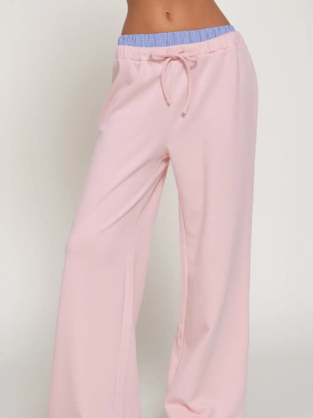 Double Waist French Terry Pants|9026