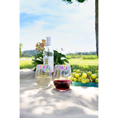 Forever Bestie - Gift Boxed 17 oz Stemless Wine Glass
