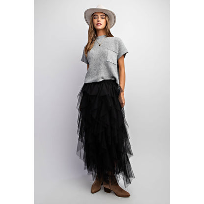 Cascading Tulle Skirt
