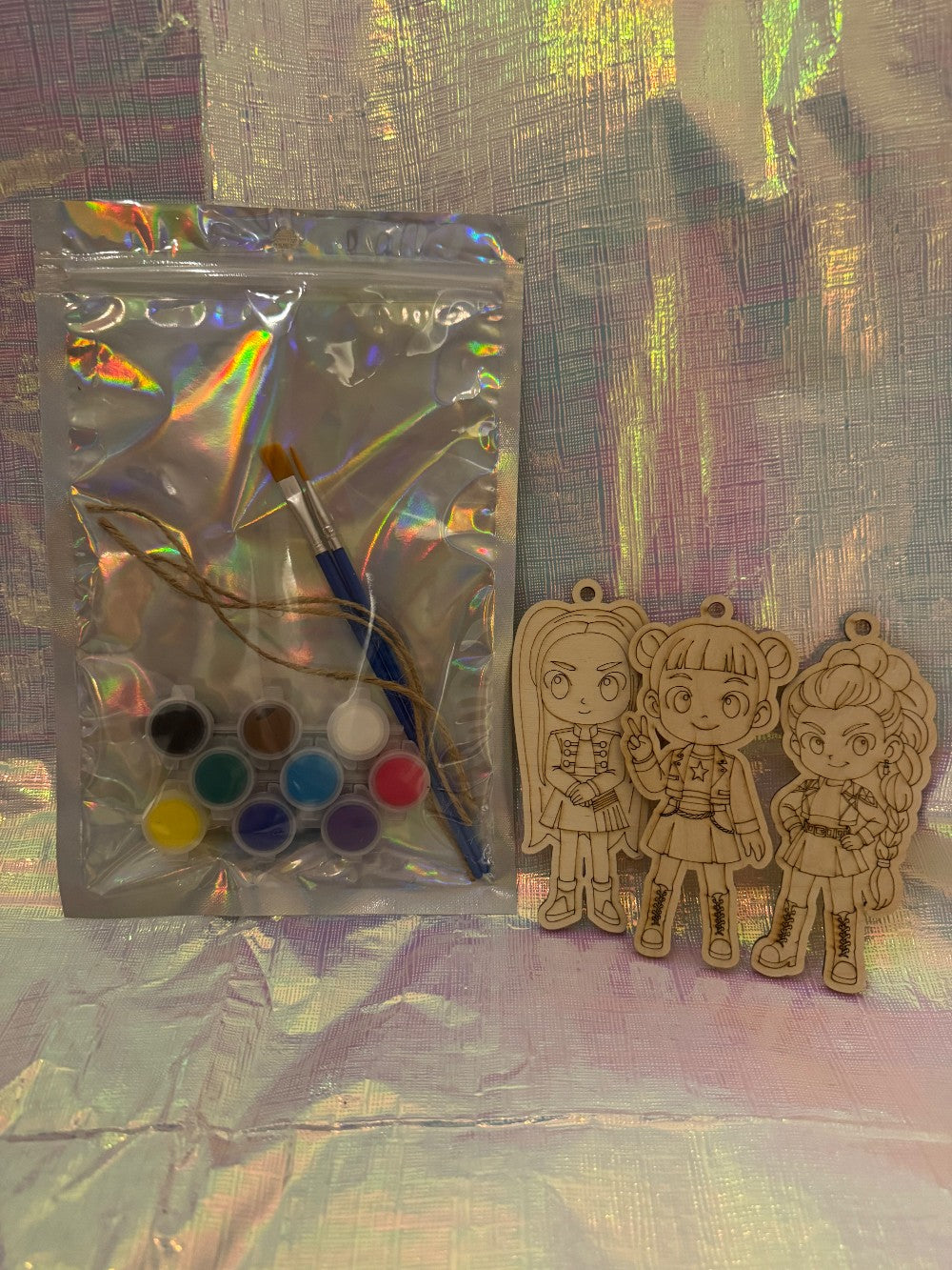 I pop demon hunters wood art kit 3 pack|1975