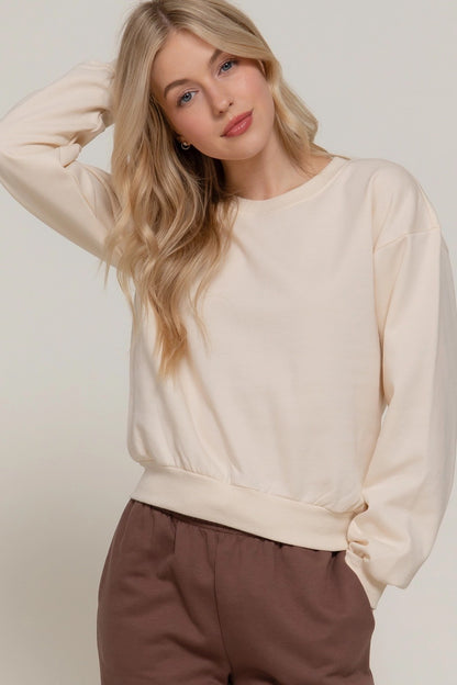 Ash Crop Sweatshirt|7368