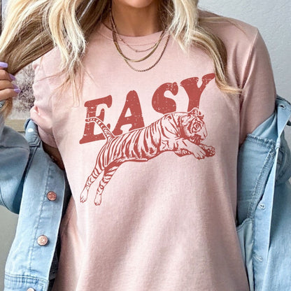 Retro Easy Tiger Vintage Graphic Tee|1888