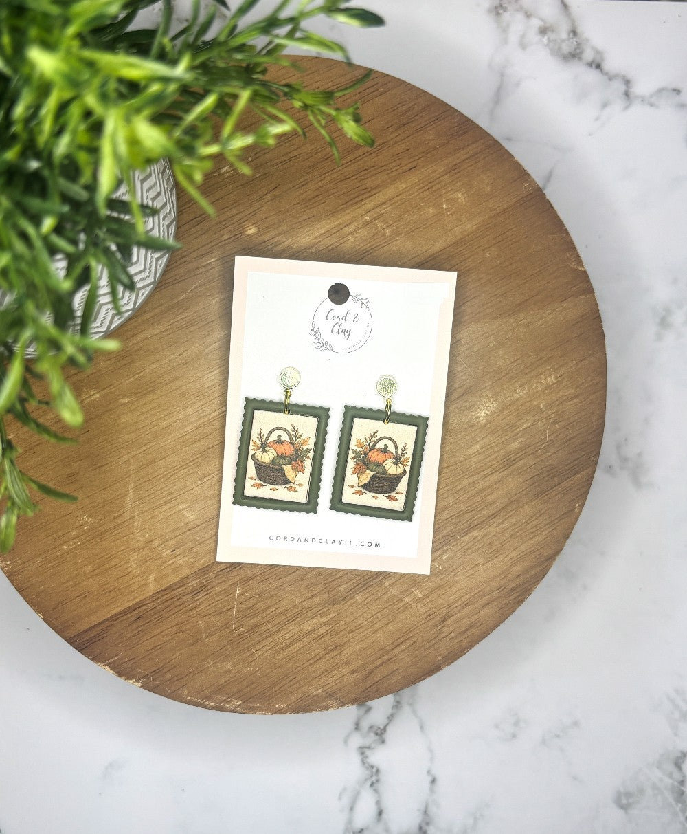 Cozy Pumpkin Stamp Dangles|9076