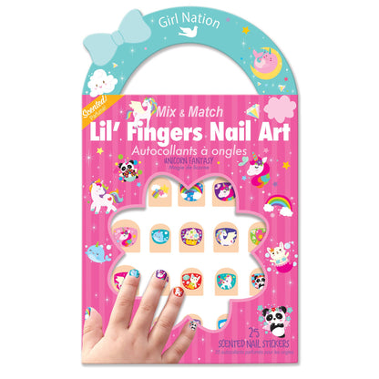 Cutie Stick-On Earring and Nail Sticker Gift Set- Unicorn