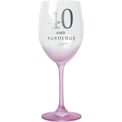 40 - Gift Boxed 19 oz Crystal Wine Glass