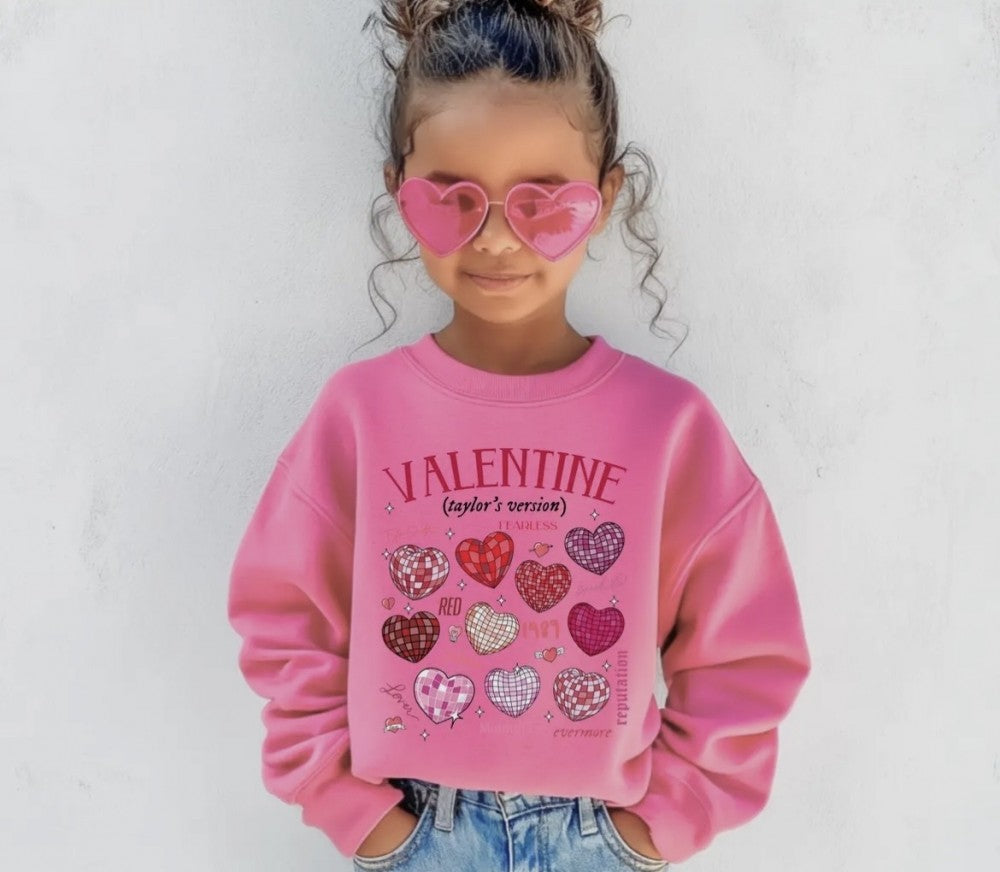 Girls Valentines Taylors Version Sweatshirt|4652