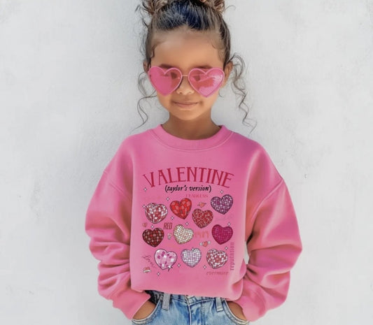 Girls Valentines Taylors Version Sweatshirt|4652