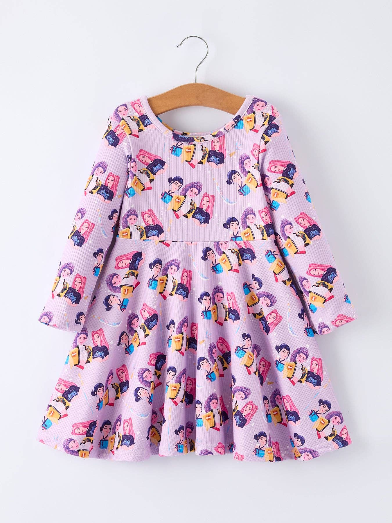 Huntrix Long Sleeve Twirl Dress