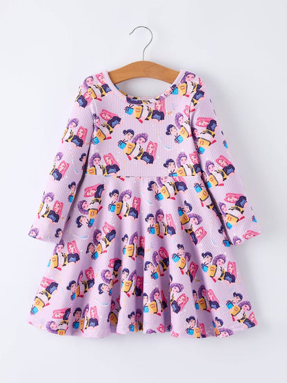 Huntrix Long Sleeve Twirl Dress