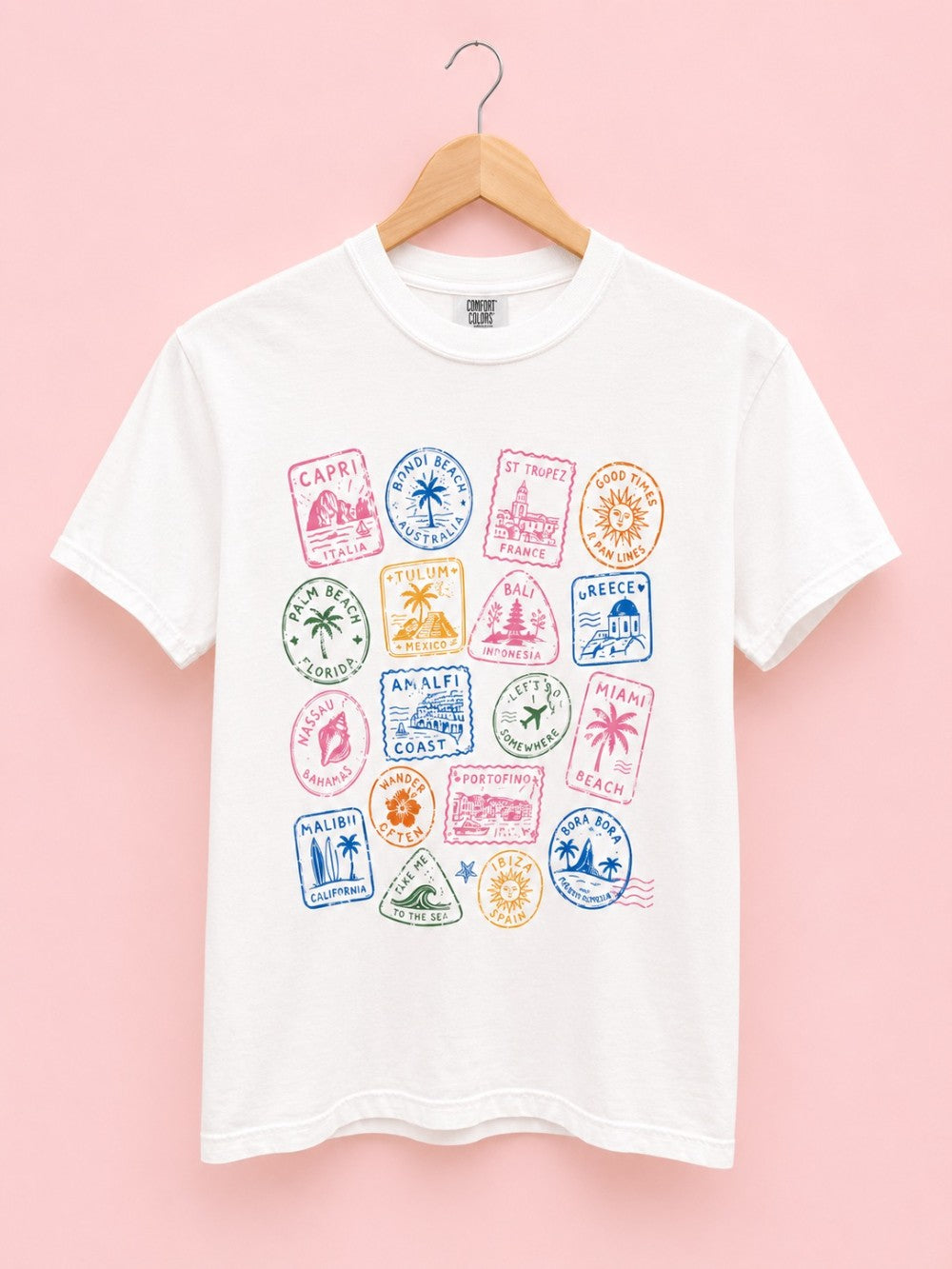 Travel Stamps Tee|8053