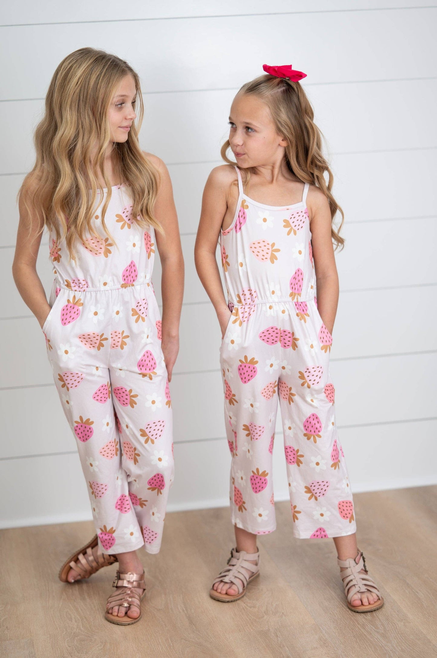 Millie Pink Strawberry Jumpsuit