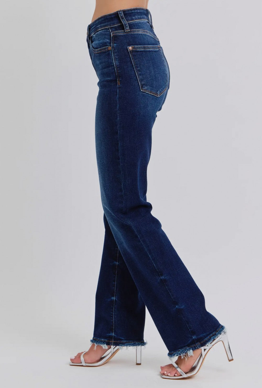 Judy Blue Mid Rise Straight Leg Jeans|1850